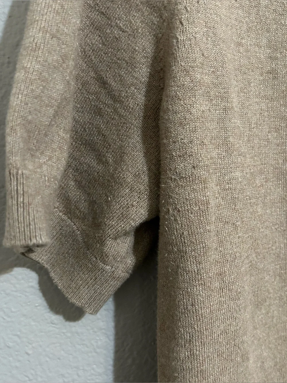 J. Crew Neutral 100% Cotton Knit Short Sleeve Crewneck Sweater Womens Size Small
